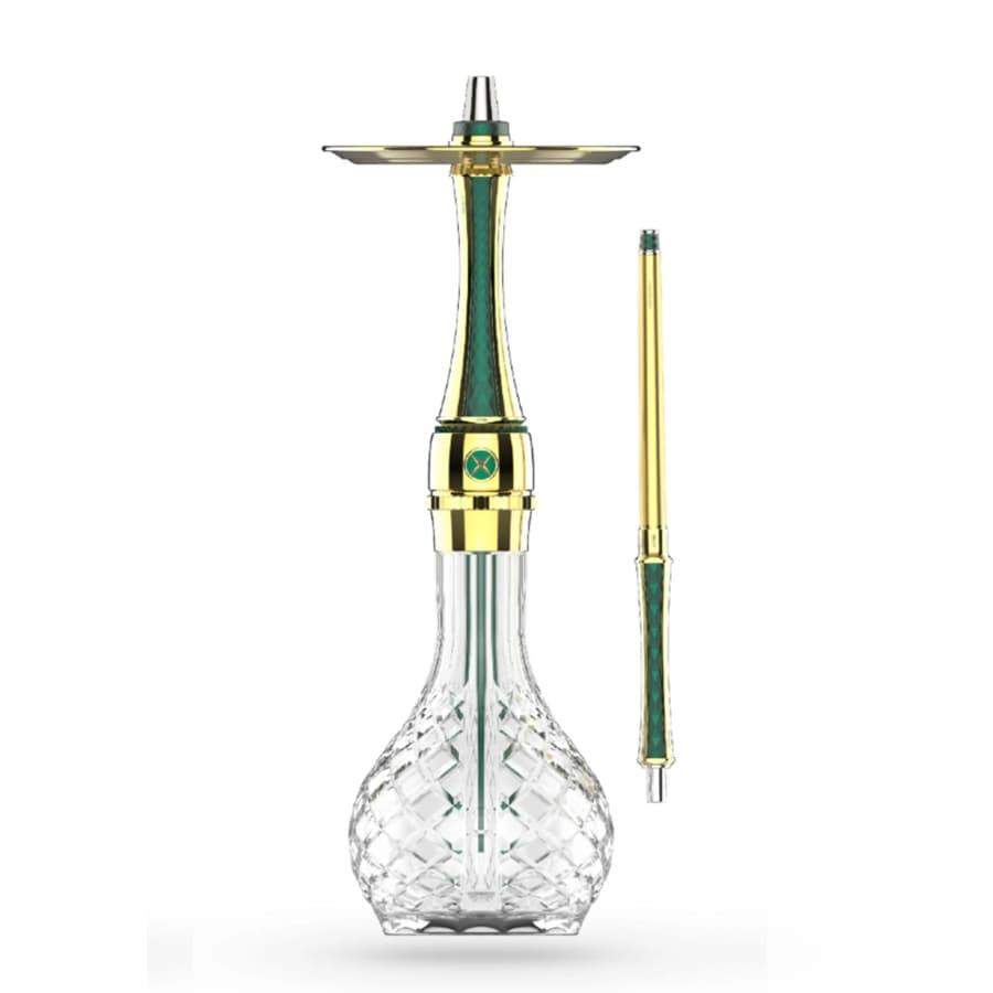 Maxx Royal Emerald Gold Eco-Nargile Takımı - Rus Nargile Takımları | Nargile Malzemesi
