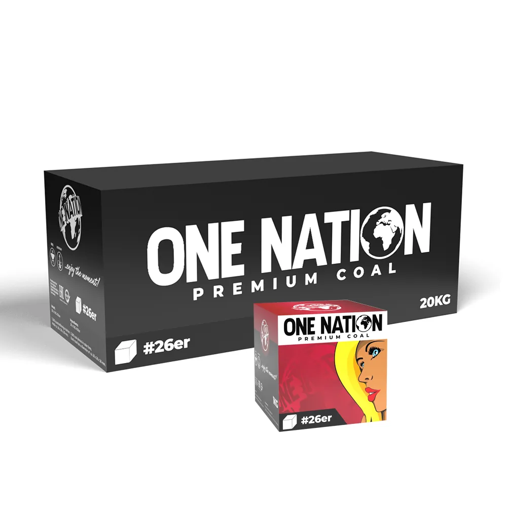 One Nation 26 er Nargile Kömürü 20 Kg - Kömürler | Nargile Malzemesi