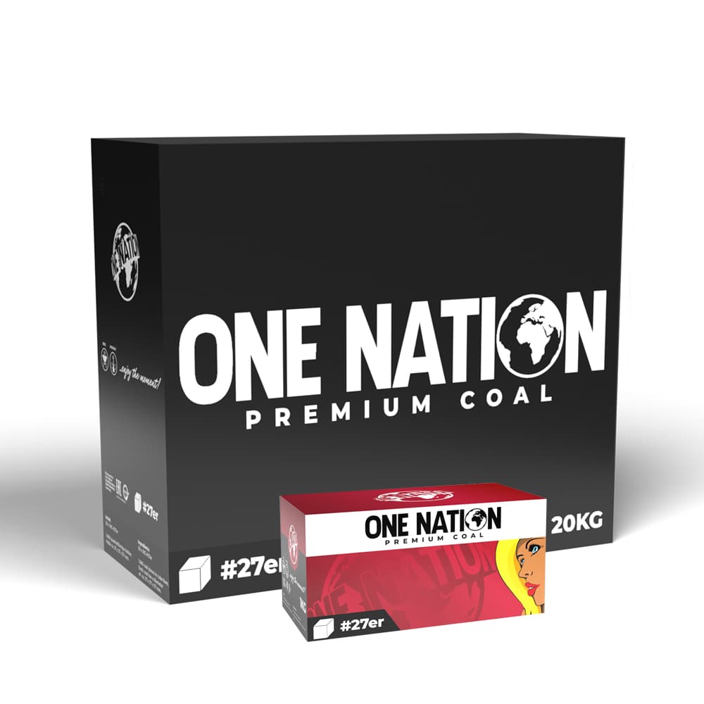One Nation 27 er Nargile Kömürü 20 Kg - Kömürler | Nargile Malzemesi