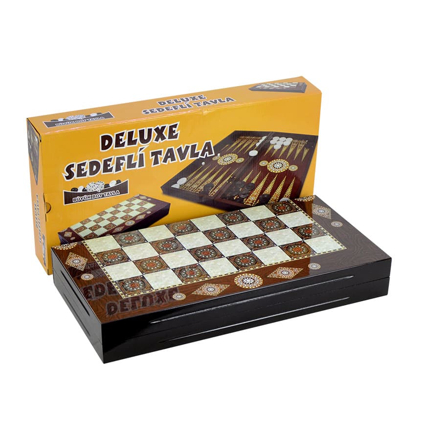 Eser Deluxe Tavla - Büyük - Oyun & Eğlence | Nargile Malzemesi